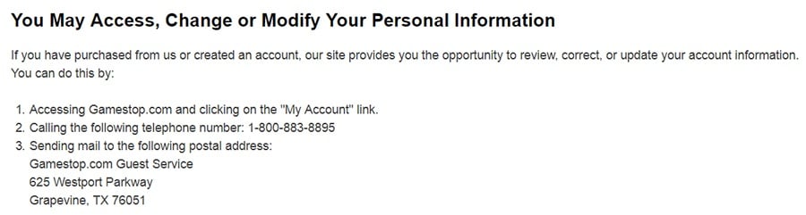 Gdpr Privacy Policy Template Privacypolicies Top Privacy Policy You May Access Change Or Modify Your Personal Information Clause