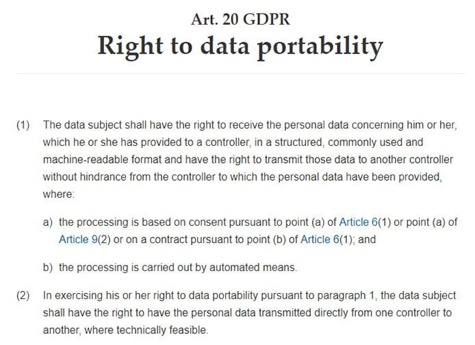 Gdpr right to restrict processing