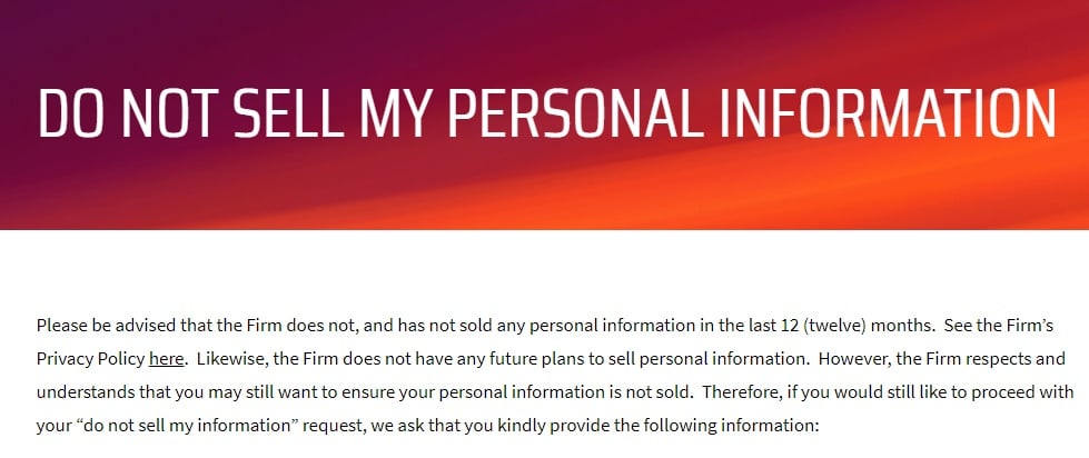 Do Not Sell My Personal Information – C'est Moi